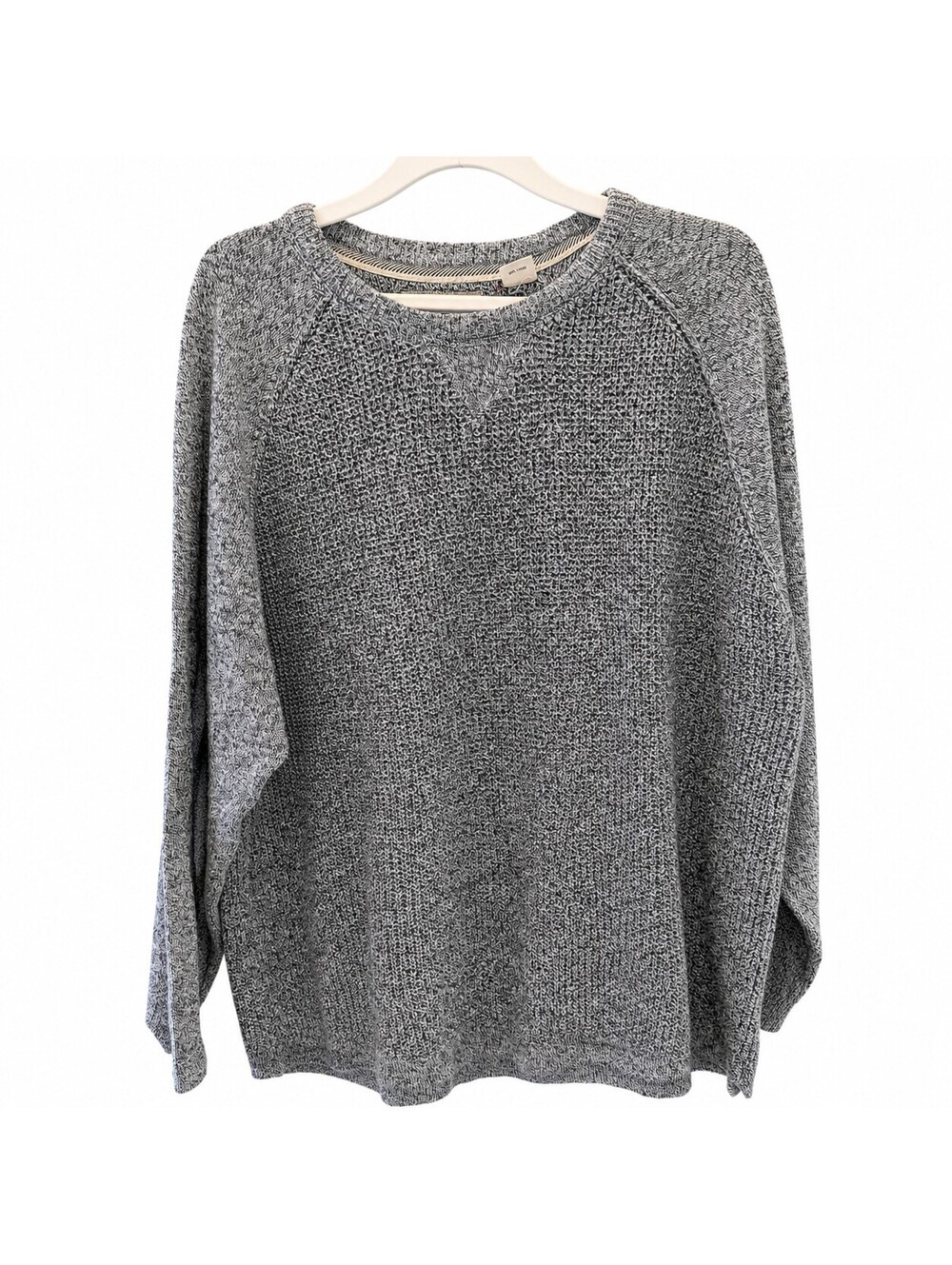 WP Recycled Men's XXXL Gray Knit Sweater, 65% Cotton, 30% Polyester, 5% Viscose